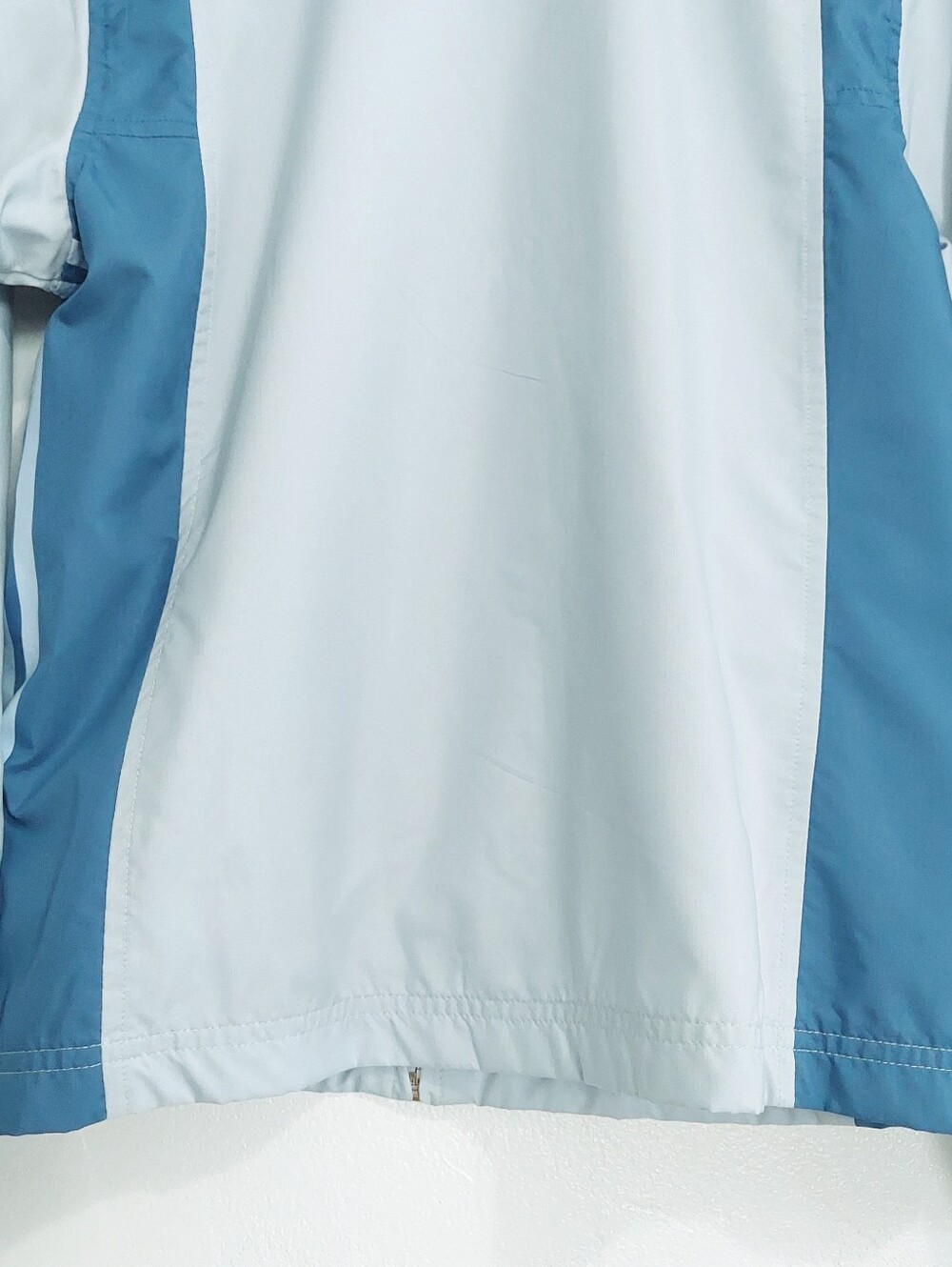adidas Womens Track Jacket Full Zip Light Blue Windbreaker Y2K Athletic Size M - Picture 16 of 16